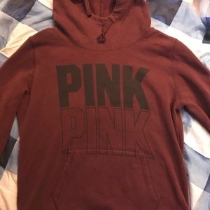 VS PINK Maroon Pullover